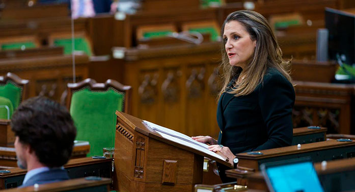 Freeland doubles down despite dismal pre-COVID economic numbers