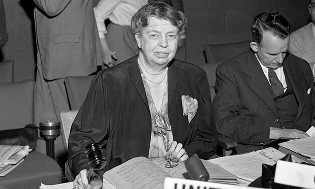 We lost our way. But Eleanor Roosevelt showed us the right route