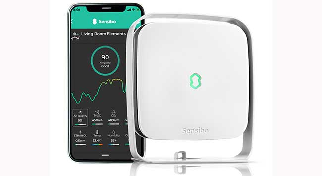 Sensibo Elements monitors your indoor air quality