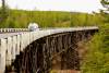 The Highway's longest wooden bridge near Dawson Creek